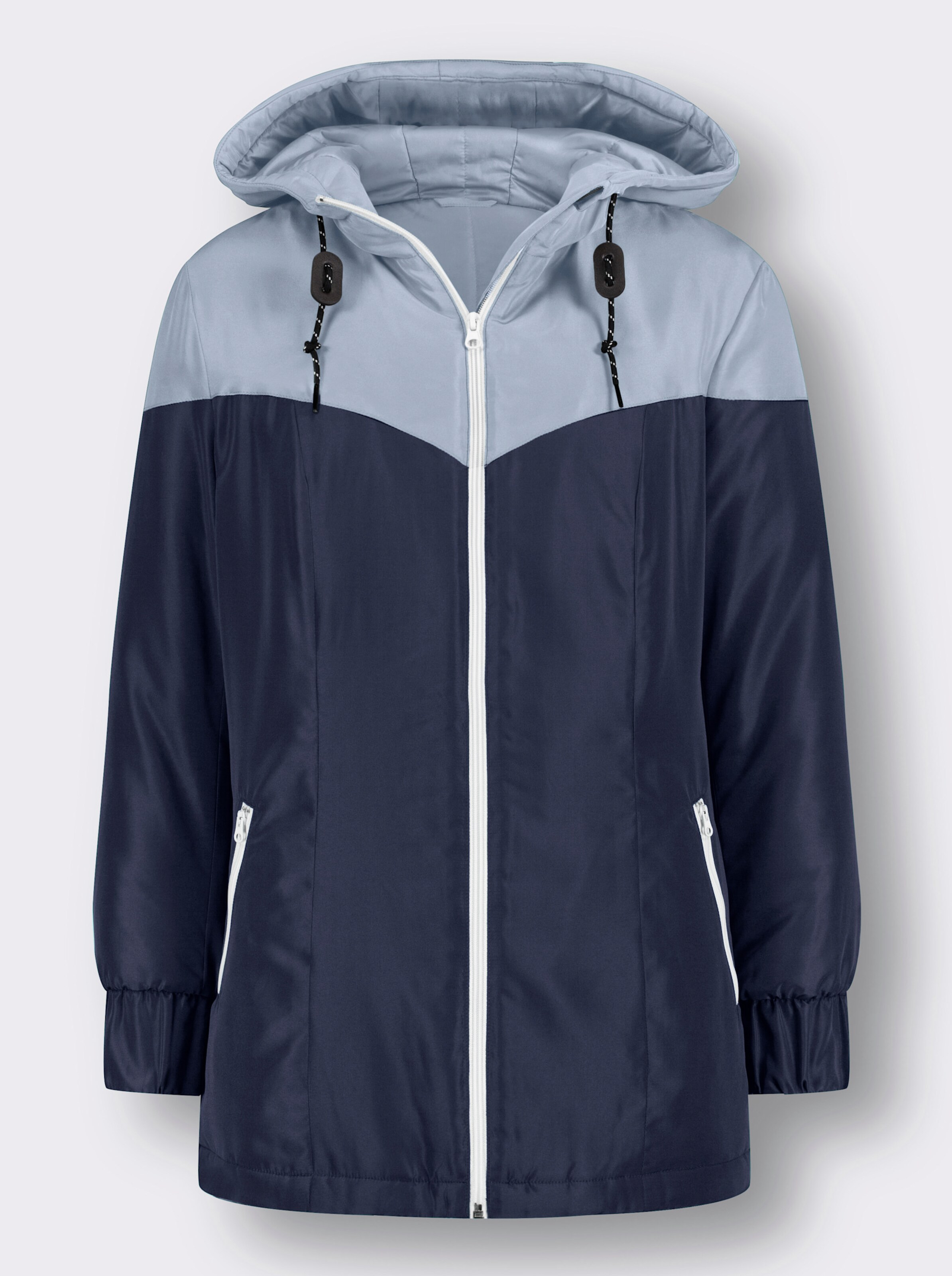 Jacke mit Kapuze, weitenverstellbar