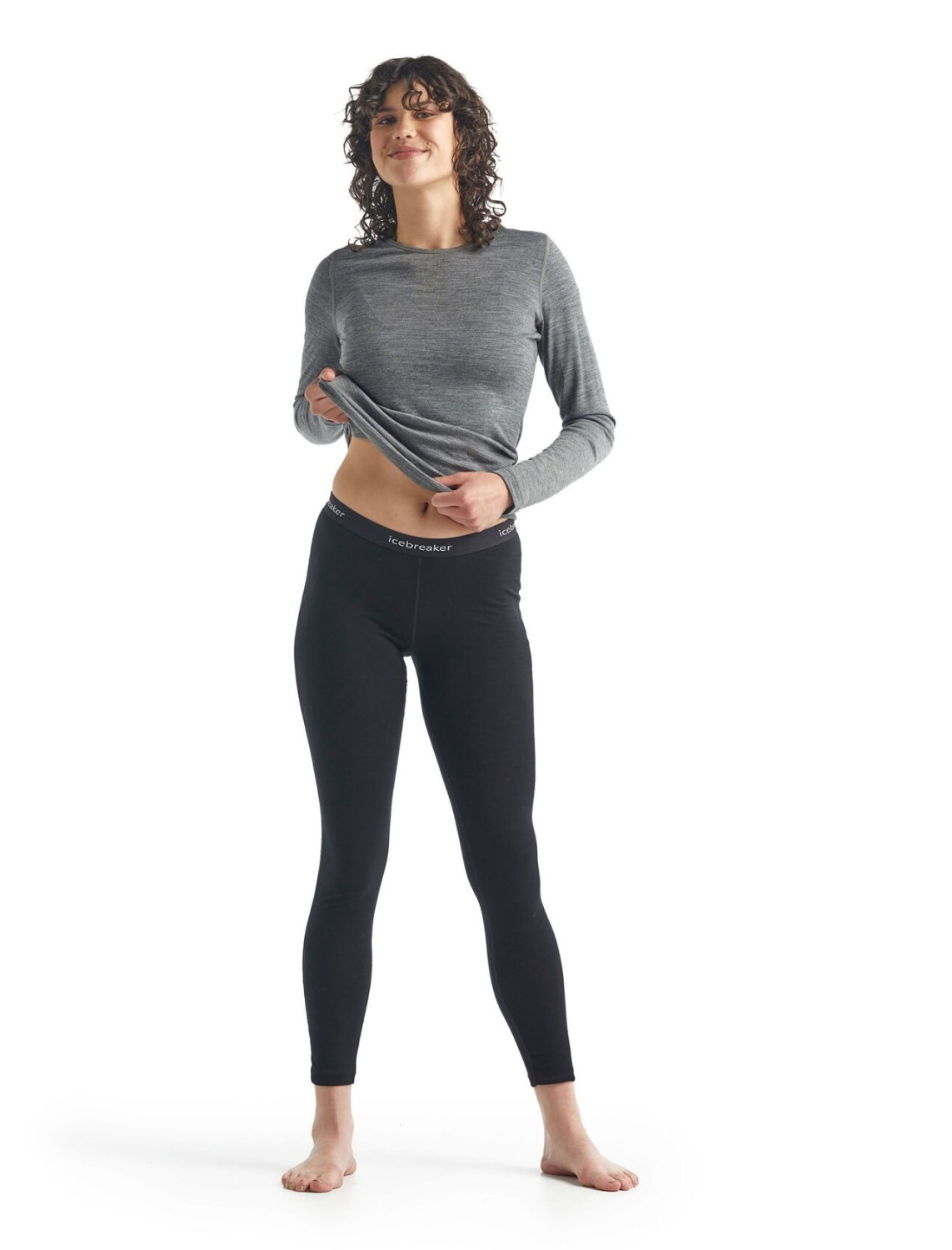 Icebreaker Damen-Leggings 200 Oasis Leggings Black