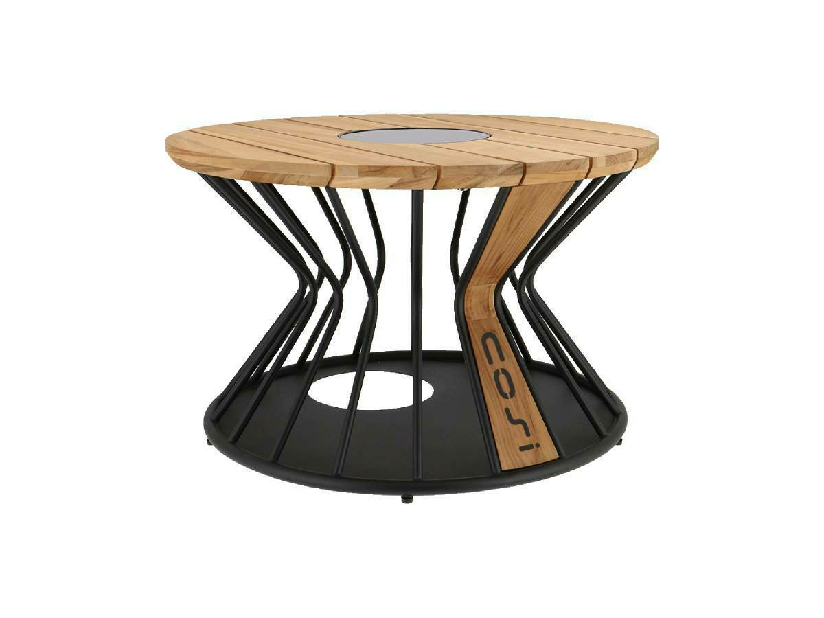 Cosi Fires Cosilumia Ø 70 cm verlichte loungetafel - Teak