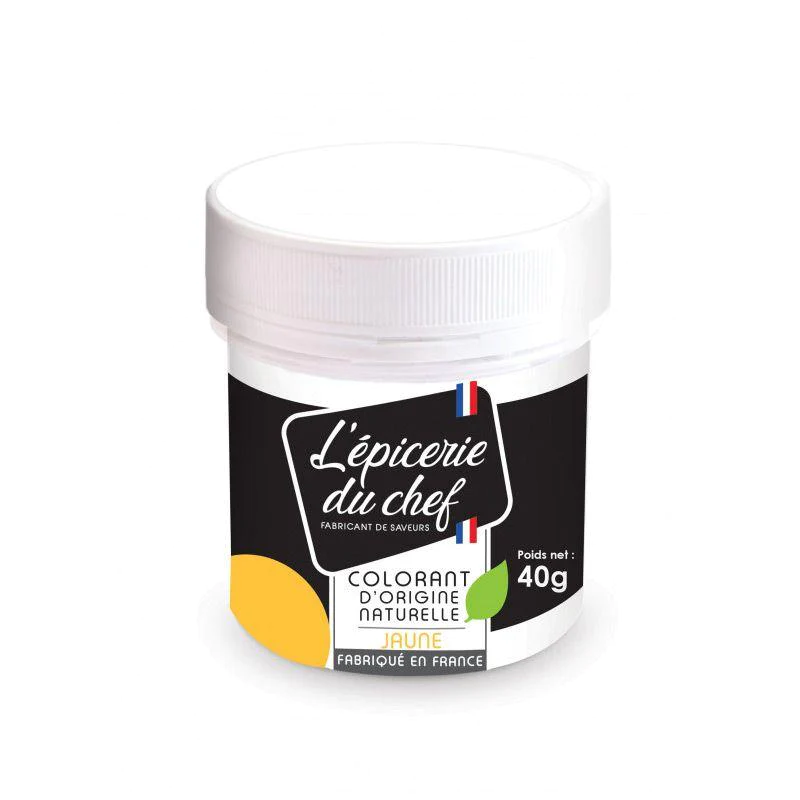 Colorant alimentaire d'origine naturelle Jaune 40 g Scrapcooking