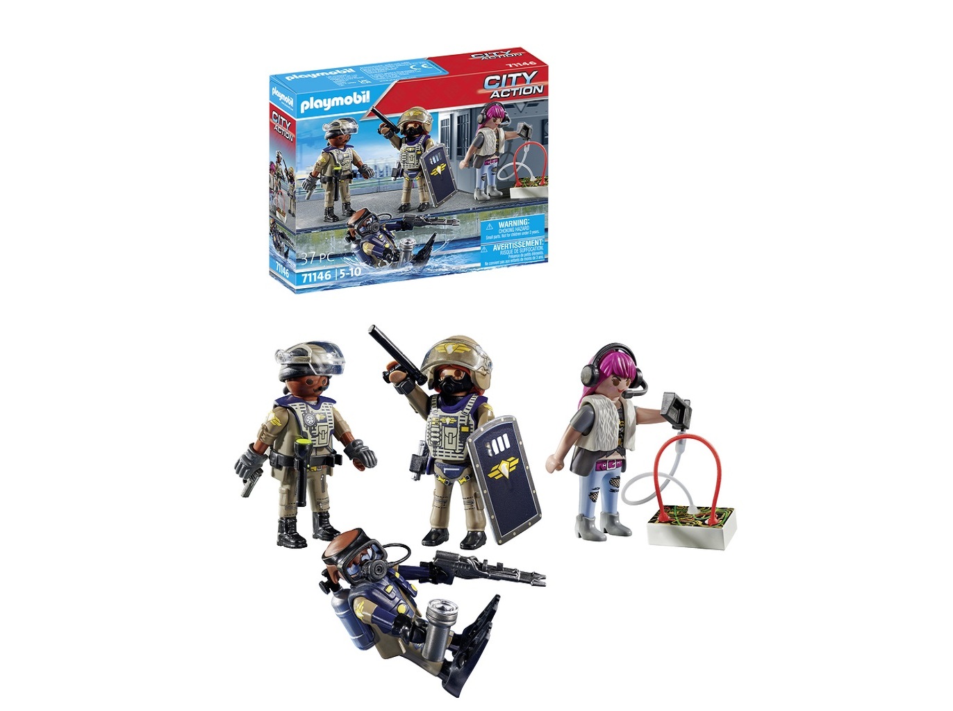 FORÇAS ESPECIAIS PLAYMOBIL SET FIGURAS