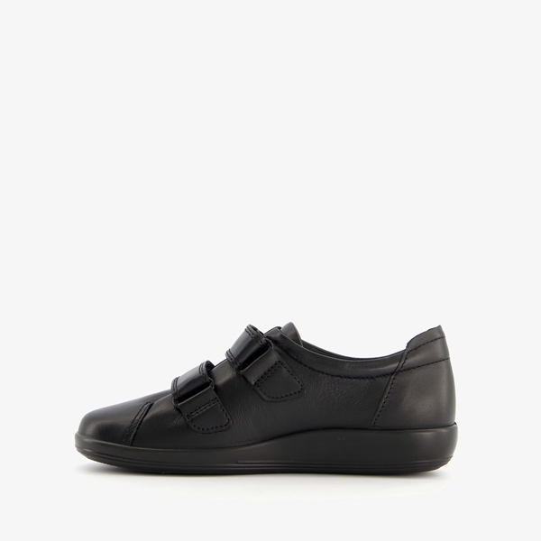 ECCO Soft 2.0 leren dames schoenen zwart