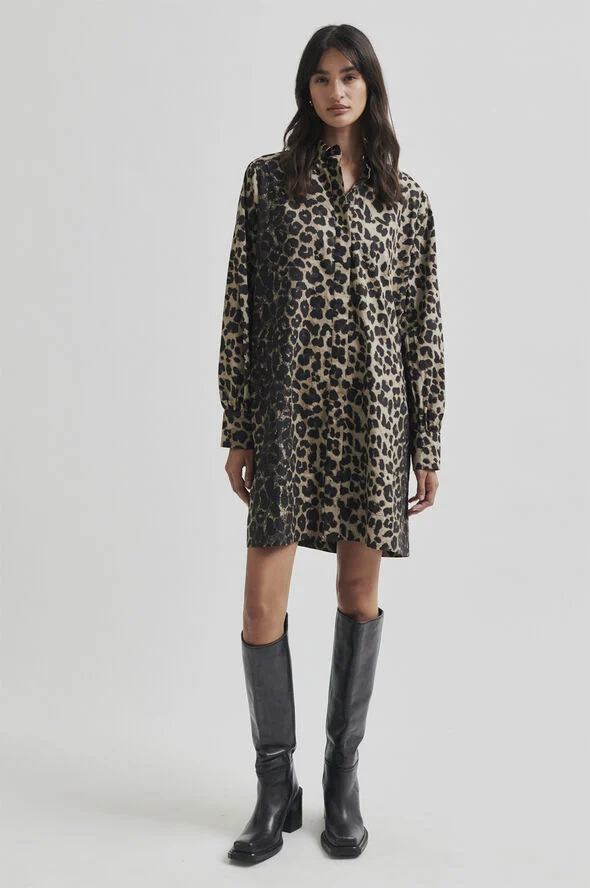 Second Female Leora Tunic Dress Mulch