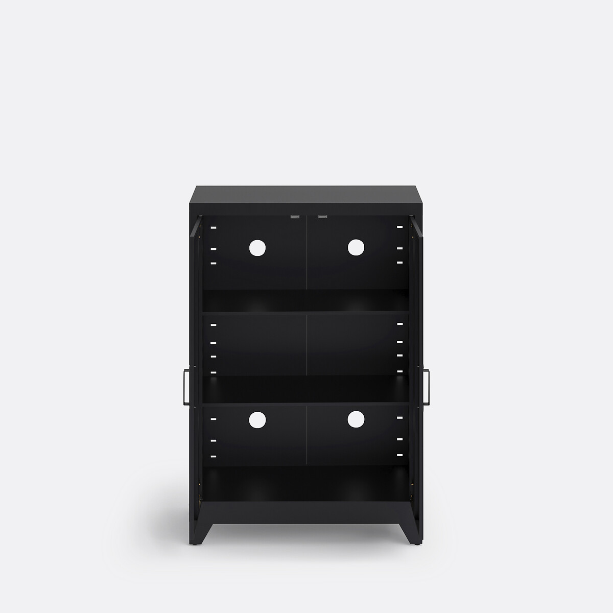 LA REDOUTE INTERIEURS<br>Armário baixo de metal, 2 portas, Hiba
