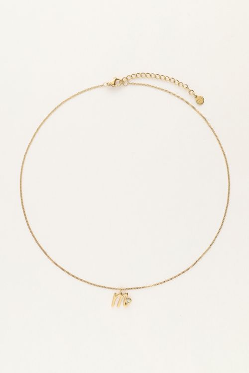 Vintage ketting met initial
