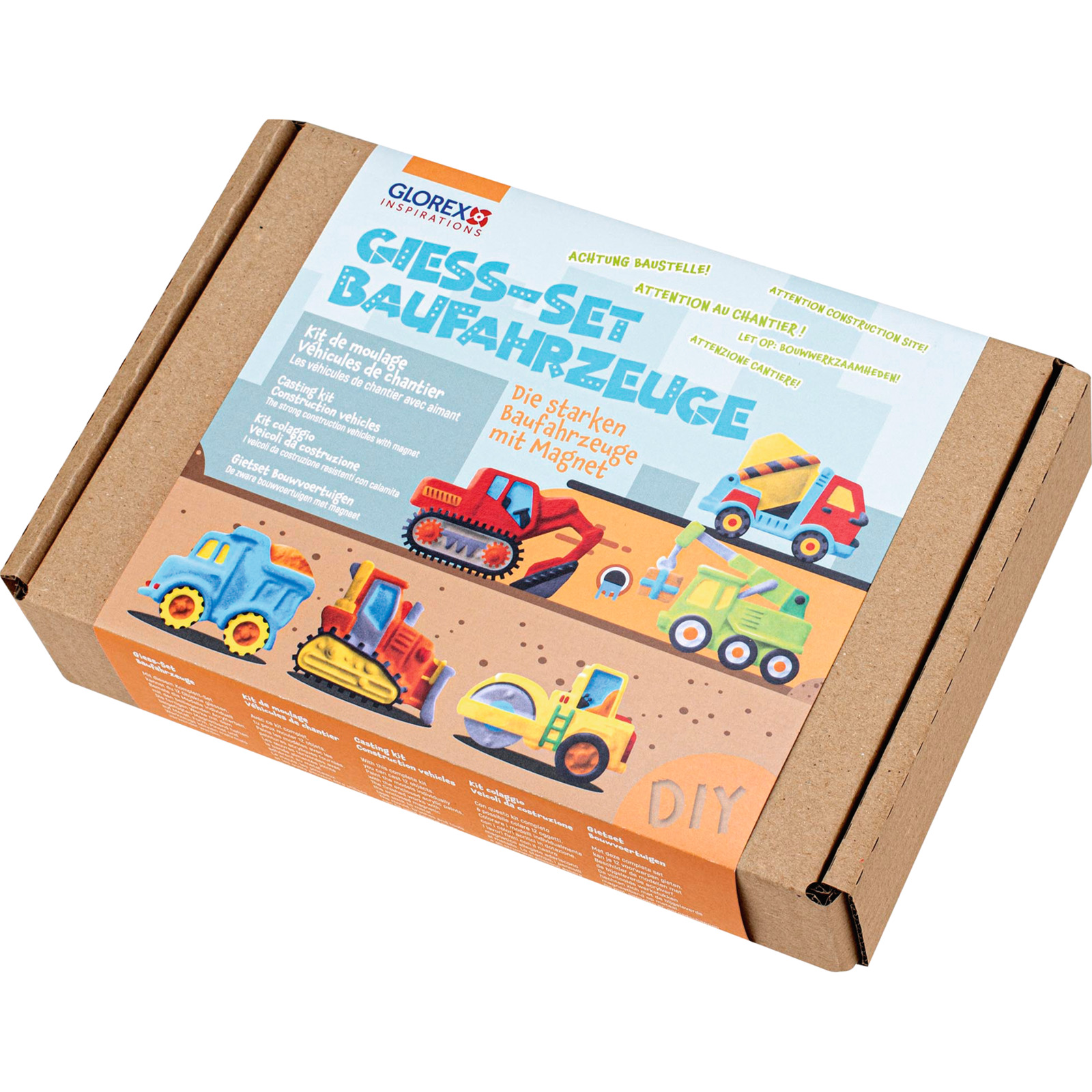 Glorex Giess-Set Baufahrzeuge