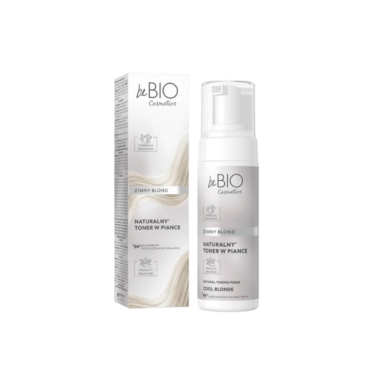 BeBio Cosmetics Naturalny Toner w piance Zimny Blond 120 ml