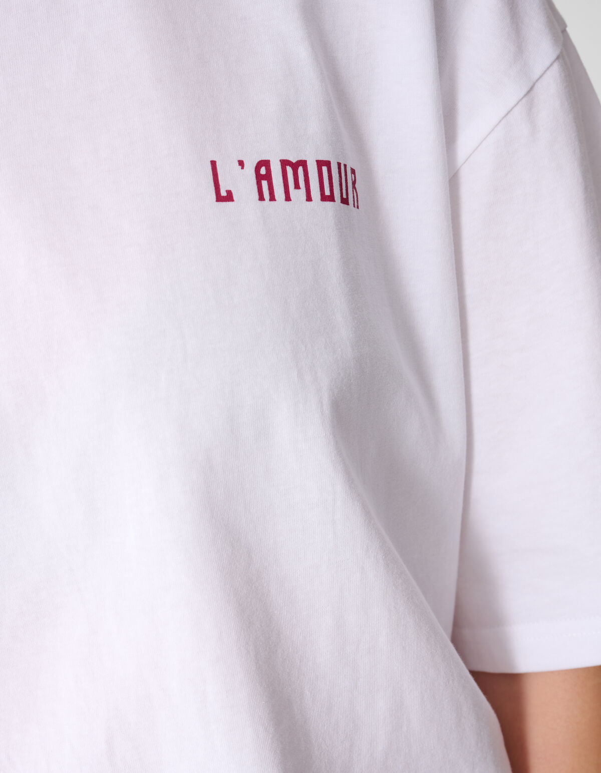 L'amour Artwork T-shirt Wit