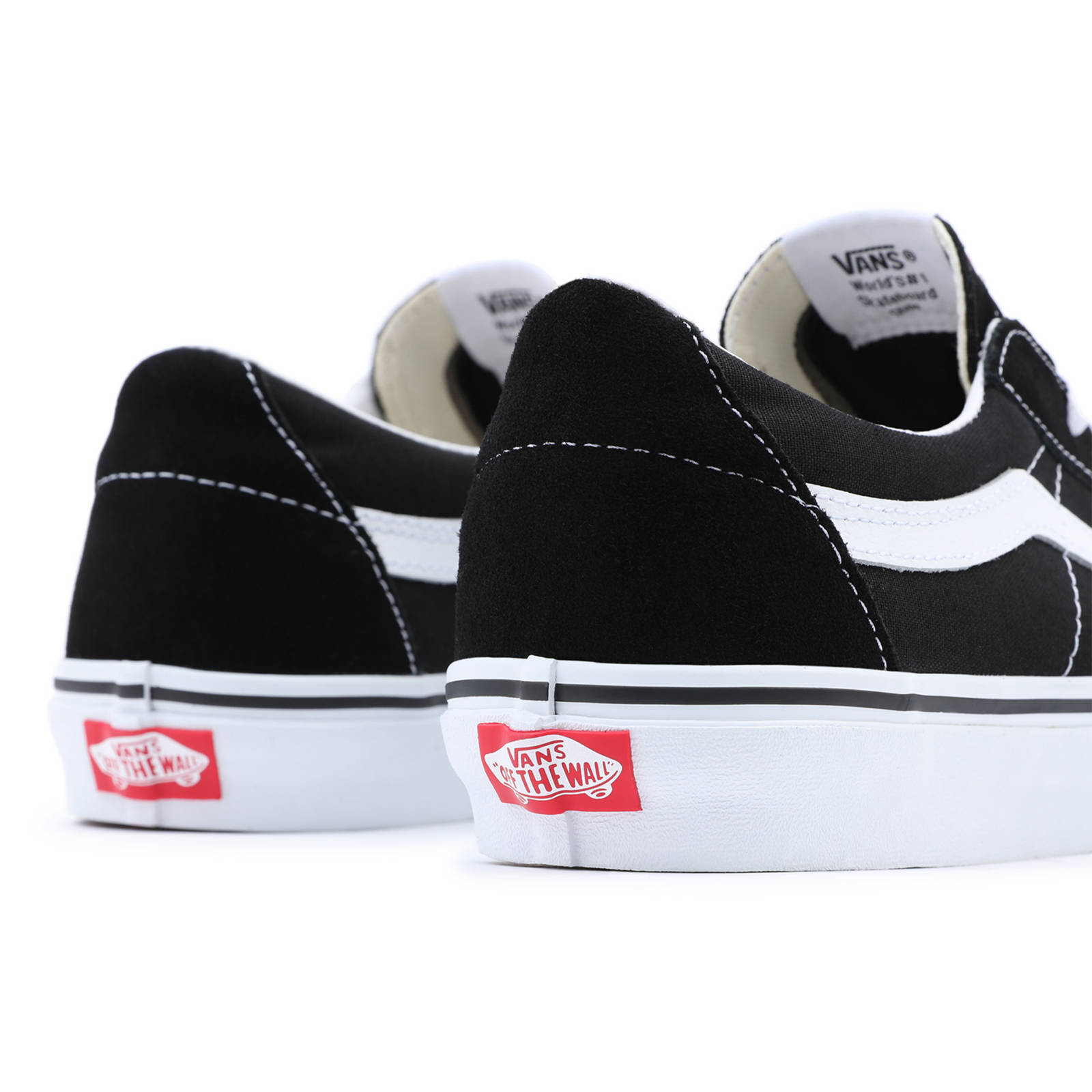 VANS SK8 Low suède sneakers zwart/wit