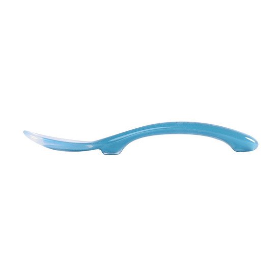 Cuillère 2ème âge soft en silicone   Blue        de               Béaba