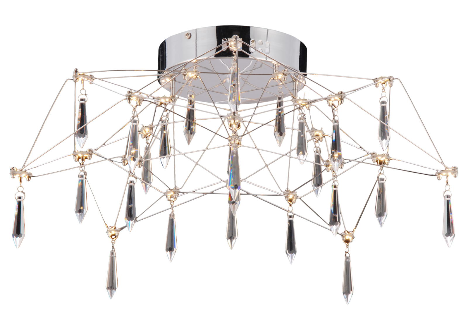 LED-Deckenleuchte - chrom - Ø 55 cm