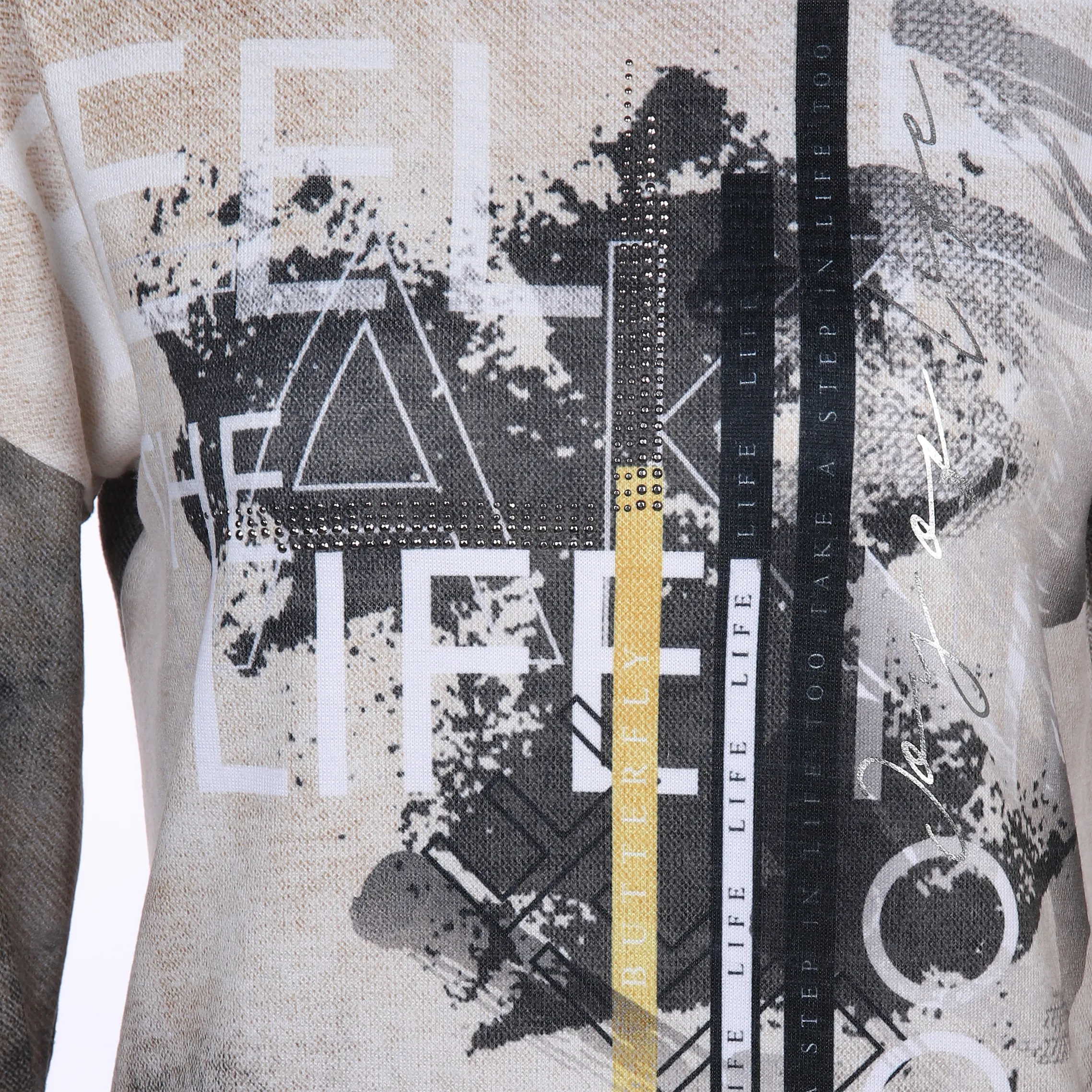 Damen Flauschshirt mit Alloverprint