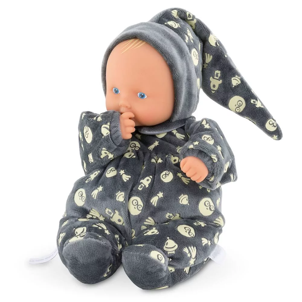 DOUDOU - BABIPOUCE BRILLE DANS LA NUIT 28 CM - COROLLE MON DOUDOU