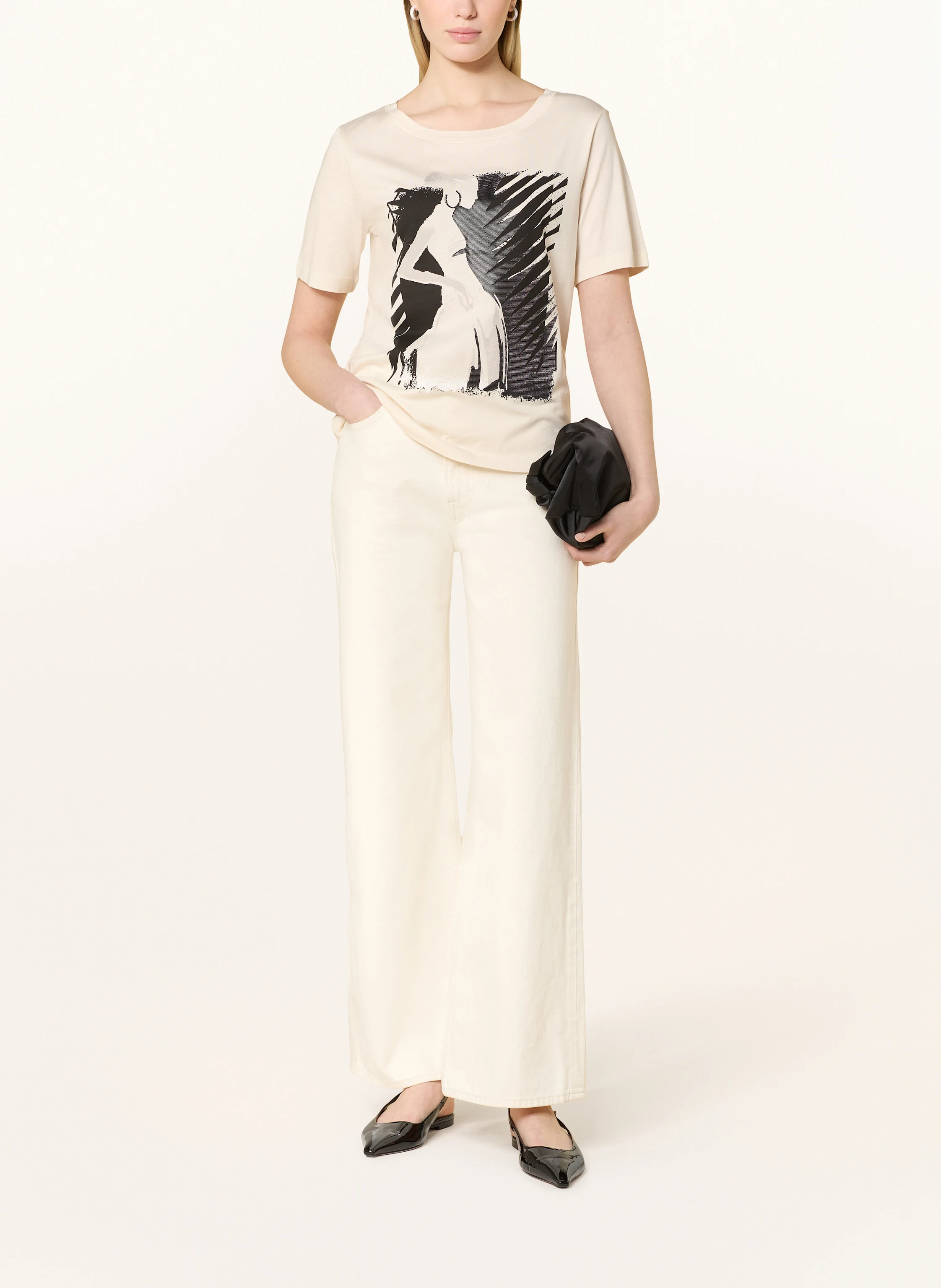 monari T-Shirt mit Schmucksteinen