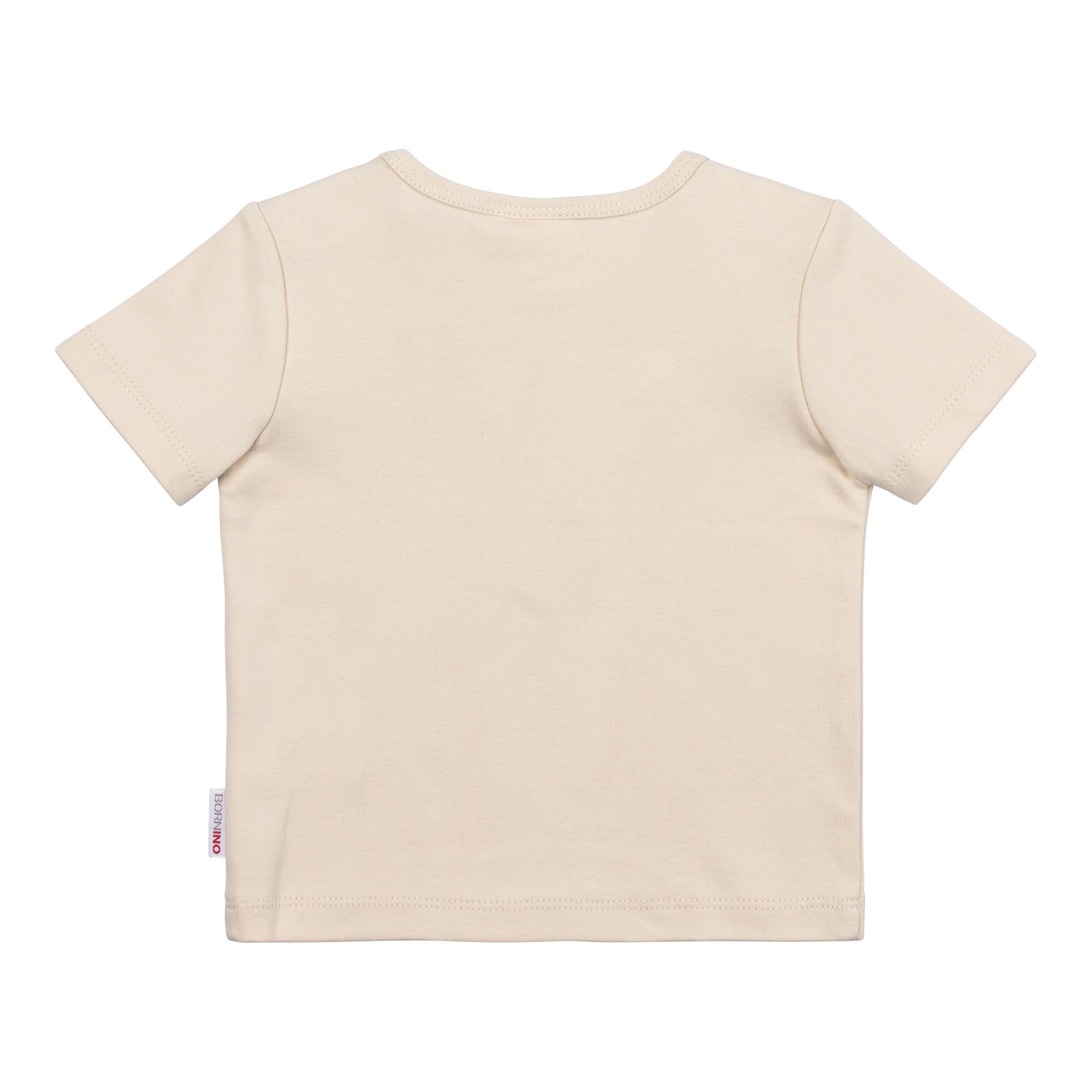 Bornino - Be Happy T-Shirt Rubber Print Sonne natur