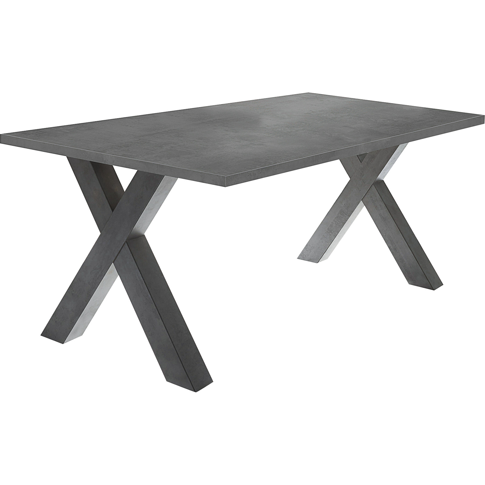 Tisch Magna Dekor X-Fuss 160 x 75 x 90 cm, graphit