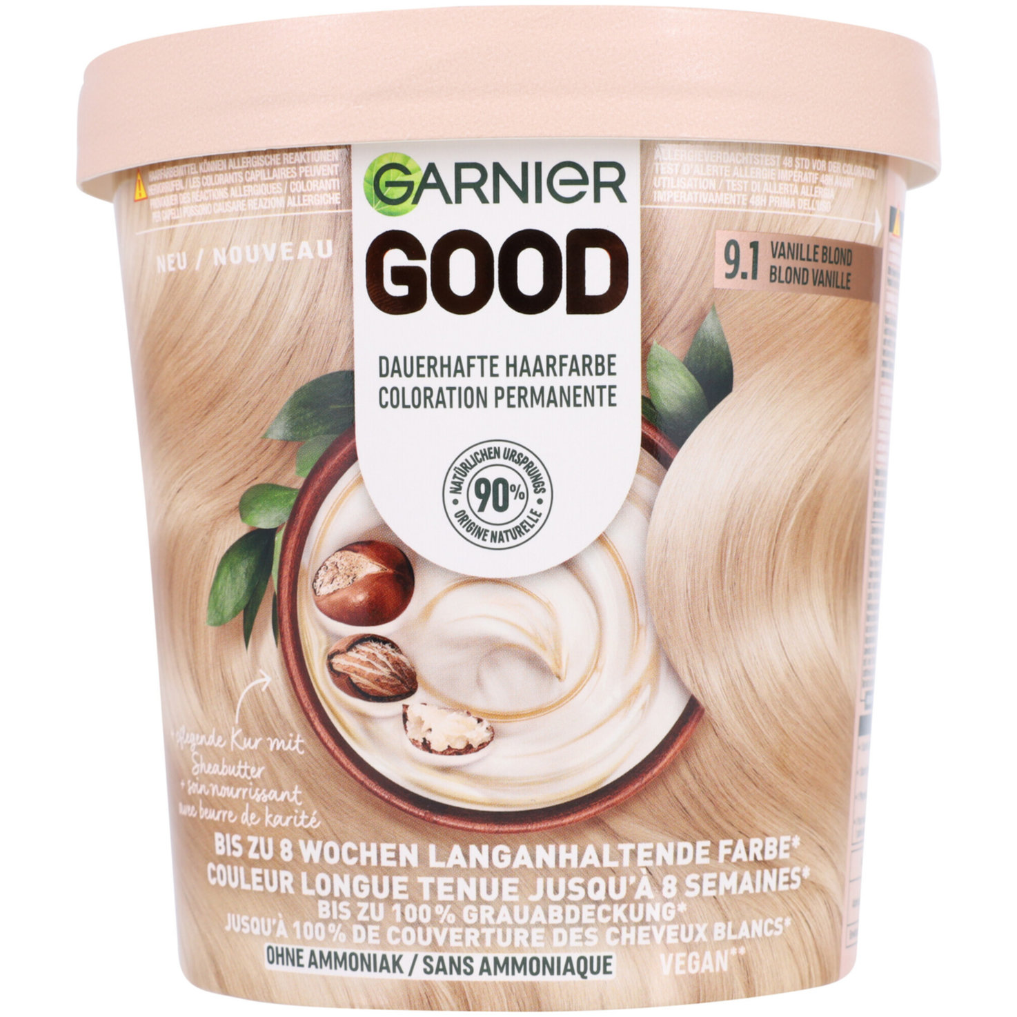 Garnier GOOD Dauerhafte Haarfarbe 9.1 Vanille Blond
