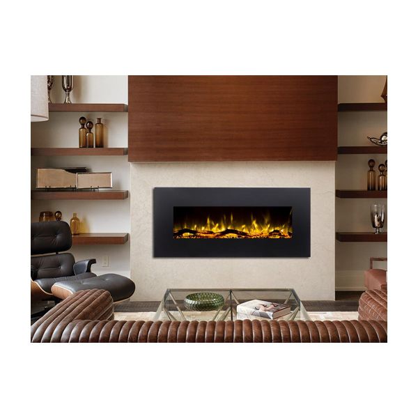 Flamatech Lareira Elétrica C110 x L14 x A49cm Preto LALITA
