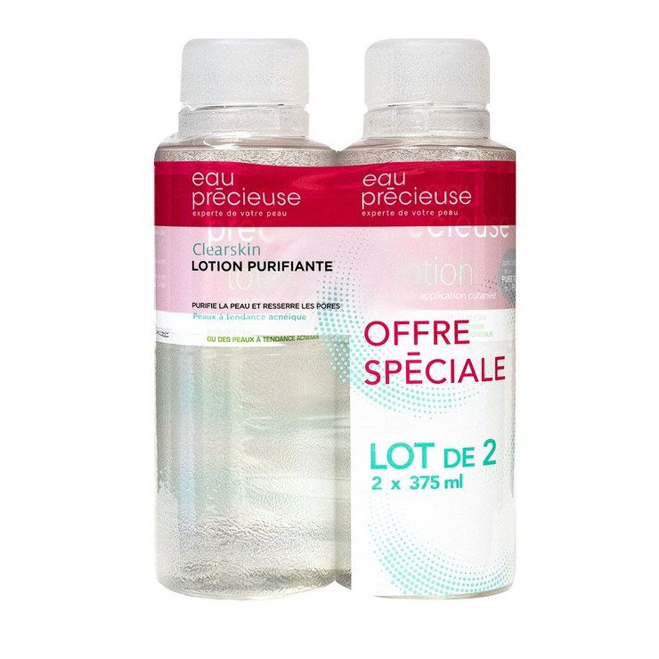 Lotion pour application cutanée peaux grasses 2x375ml
