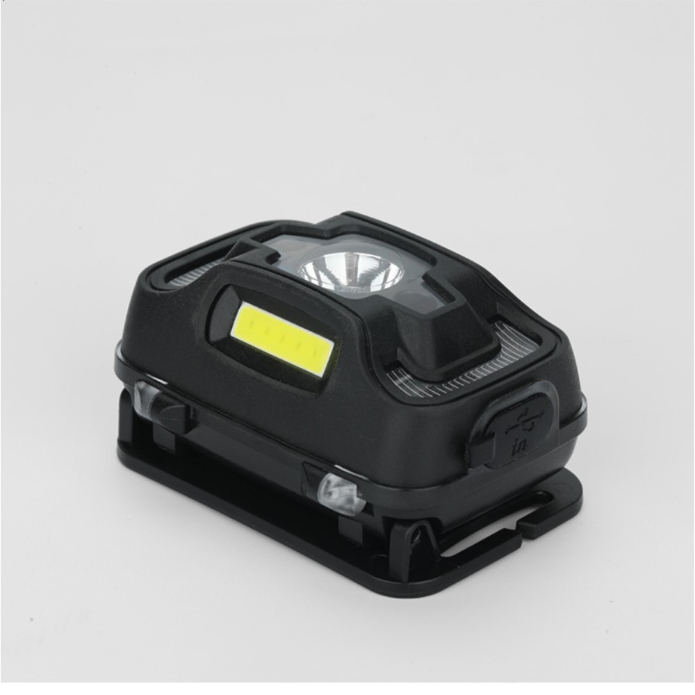 HL16 Running Stirnlampe LED Kopflampe IP44 mit 5 Leuchtmodis und Gestensteuerung (273 Lumen) - Schwarz