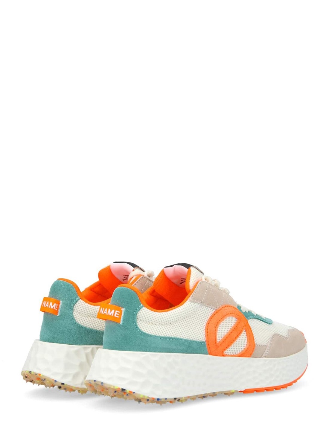 no name Baskets de ville Femme Carter Jogger W Orange/Bleu