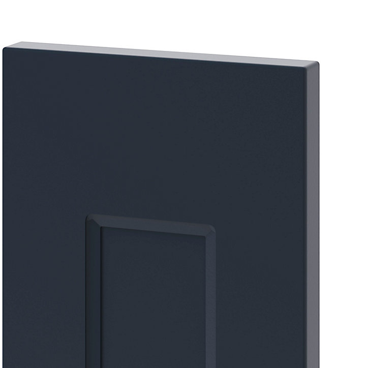 Porte de meuble de cuisine Artemisia bleu mat l. 15 cm x H. 72 cm GoodHome