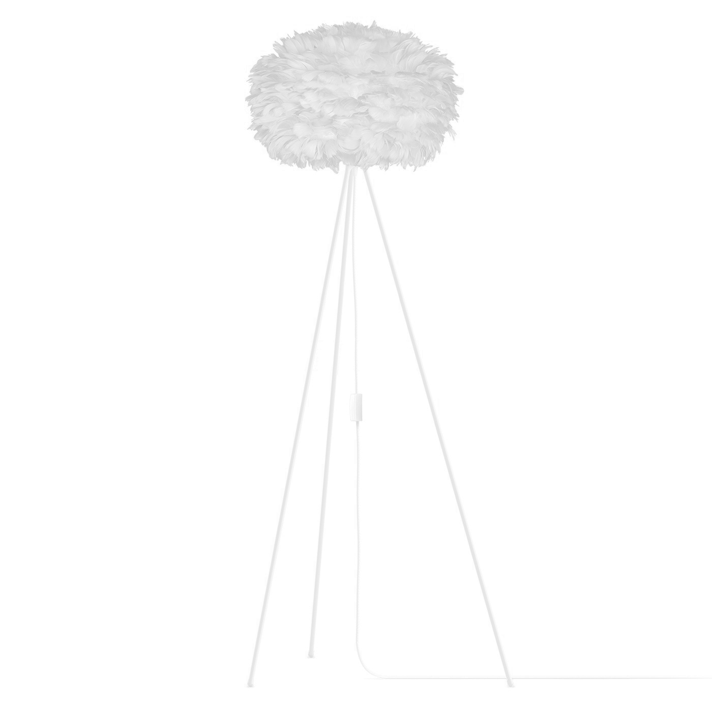Vloerlamp EOS Medium Ø45cm Tripod wit Wit