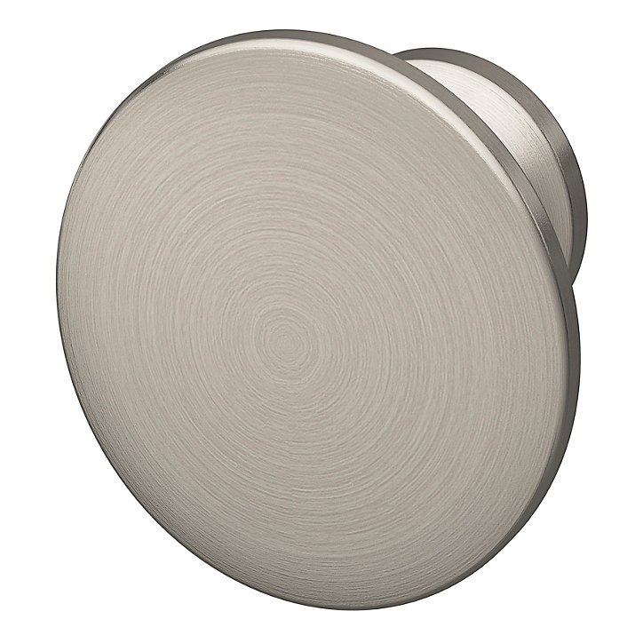 Lot 6 boutons de meuble arrondi GoodHome Primel gris Ø2.9cm x l.2.9cm x h. 2.1cm x p.2.1cm