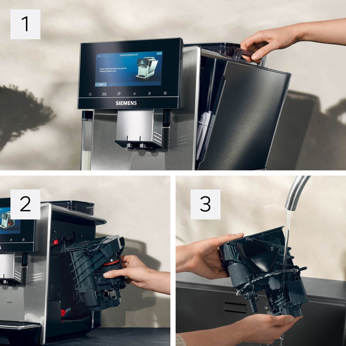 Automatisk kaffemaskin EQ900, rustfritt stål