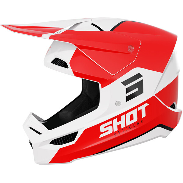 Shot - Casque Furious Bolt Rouge / Blanc / Brillant