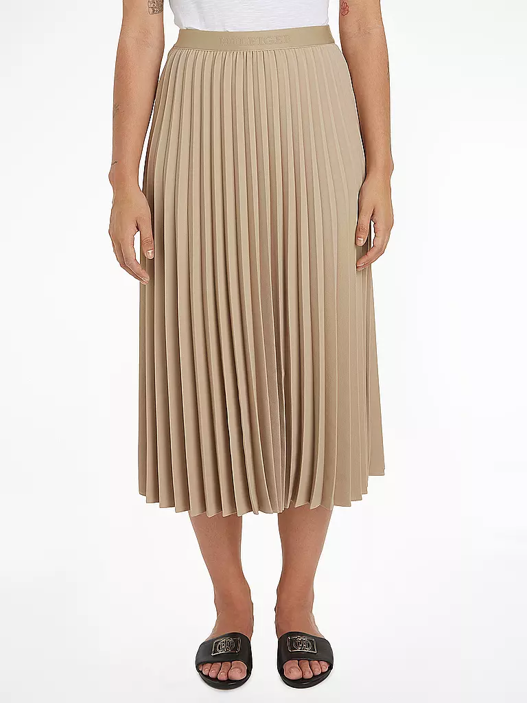 TOMMY HILFIGER Plisseerock  beige