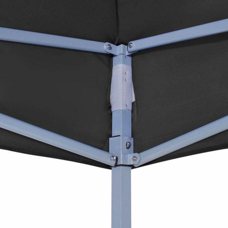 Partytentdak - Zwart - 600D Oxford met PVC-coating