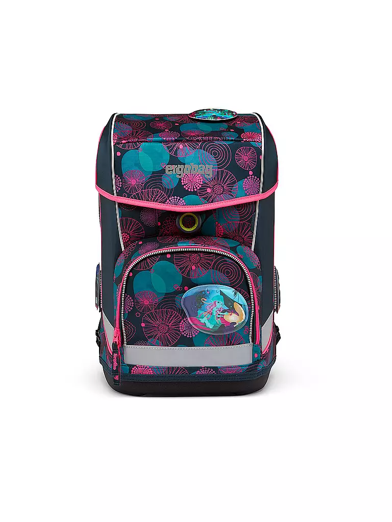 ERGOBAG Schultaschen Set 5-tlg. Cubo Light - KorallBär dunkelblau