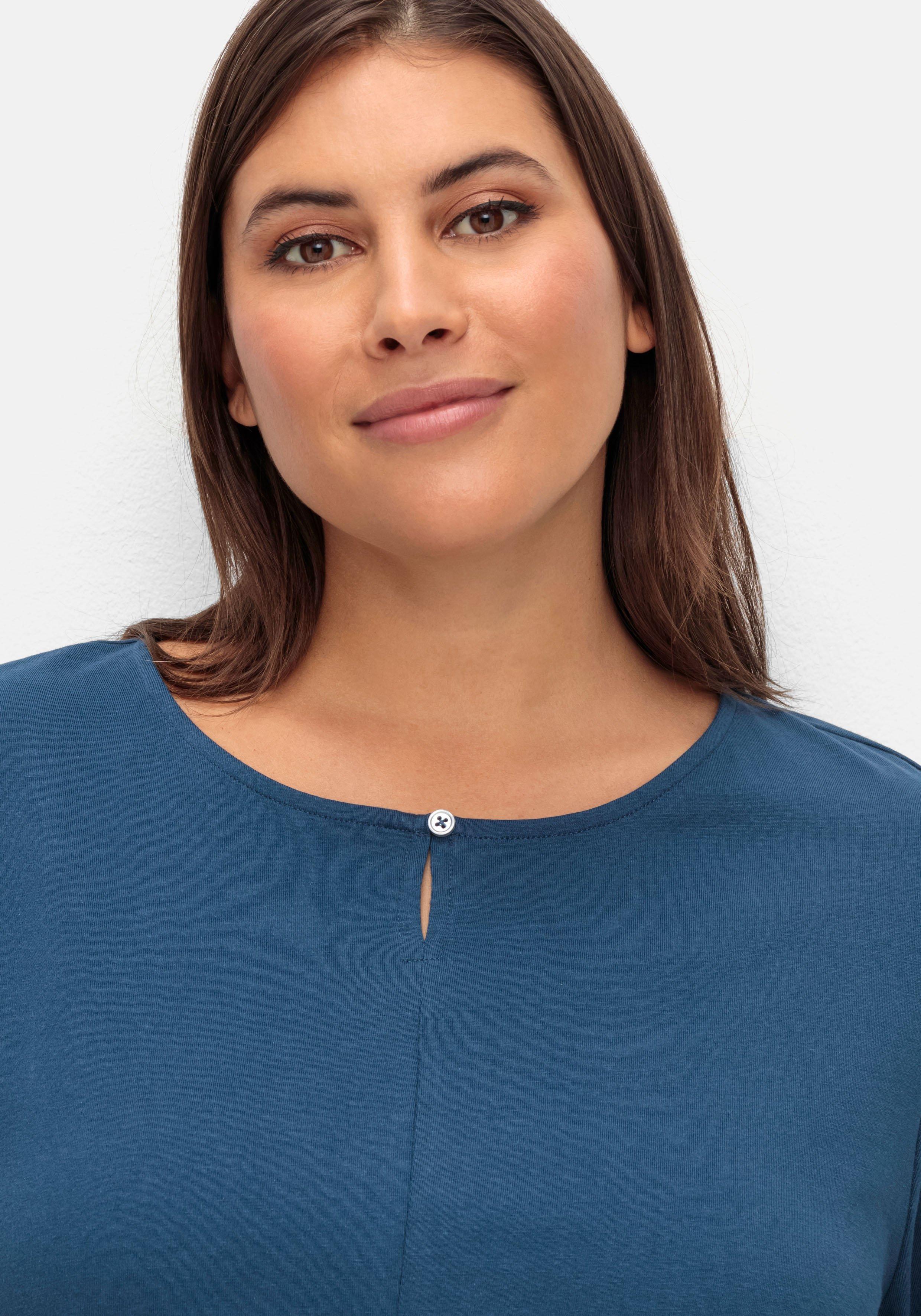 Langarmshirt mit Gummizug am Saum