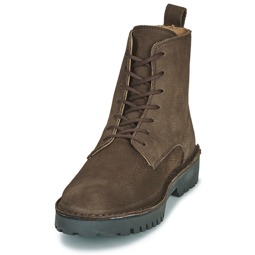 Selected - SLHRICKY NUBUCK LACE-UP BOOT B - Marron