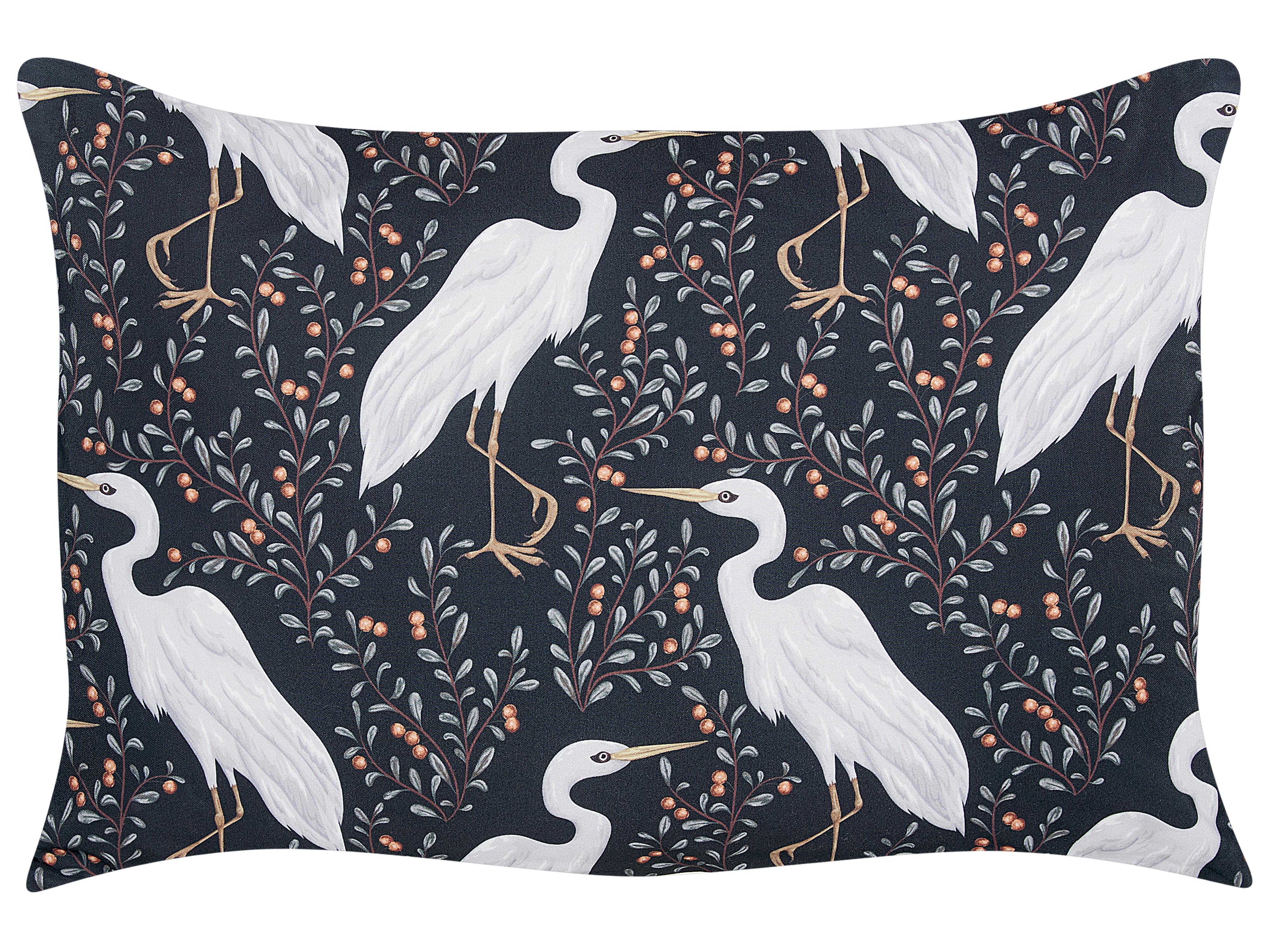 Set van 2 tuinkussens PIANAZZO dierenprint 40 x 60 cm Zwart