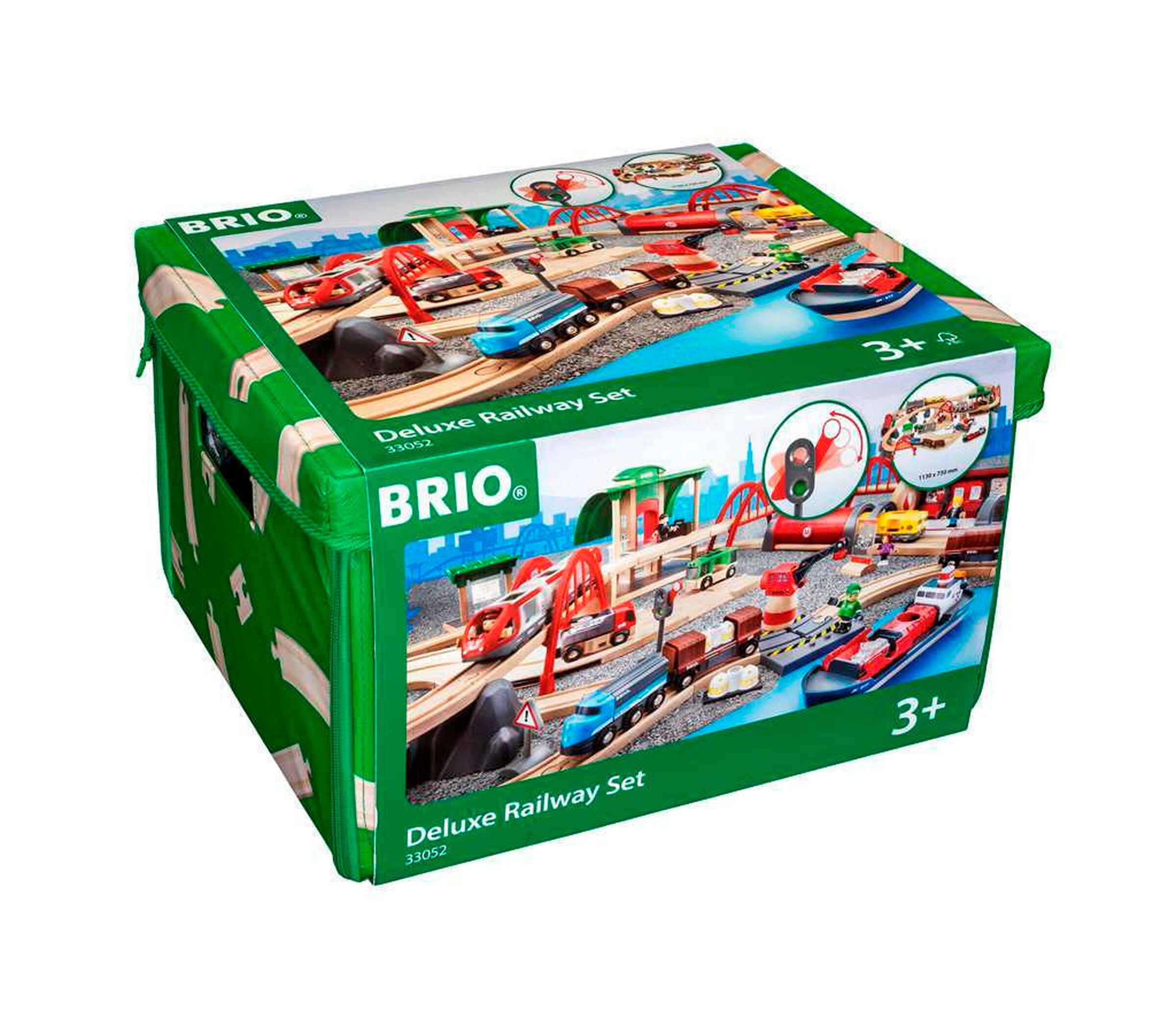 BRIO Straßen & Schienen Bahn Set Deluxe