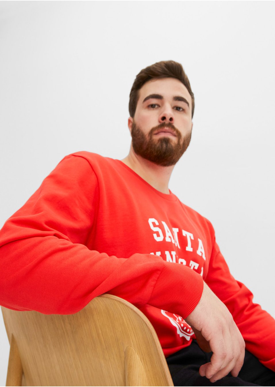 Sweat avec motif de Noël et coton bio