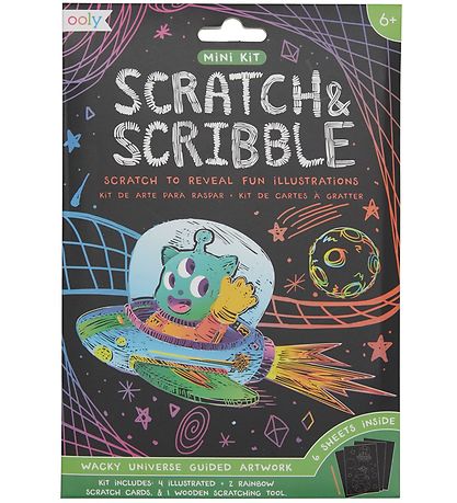 Ooly Scratch & ScribBlå Mini S?t - Wacky Universe