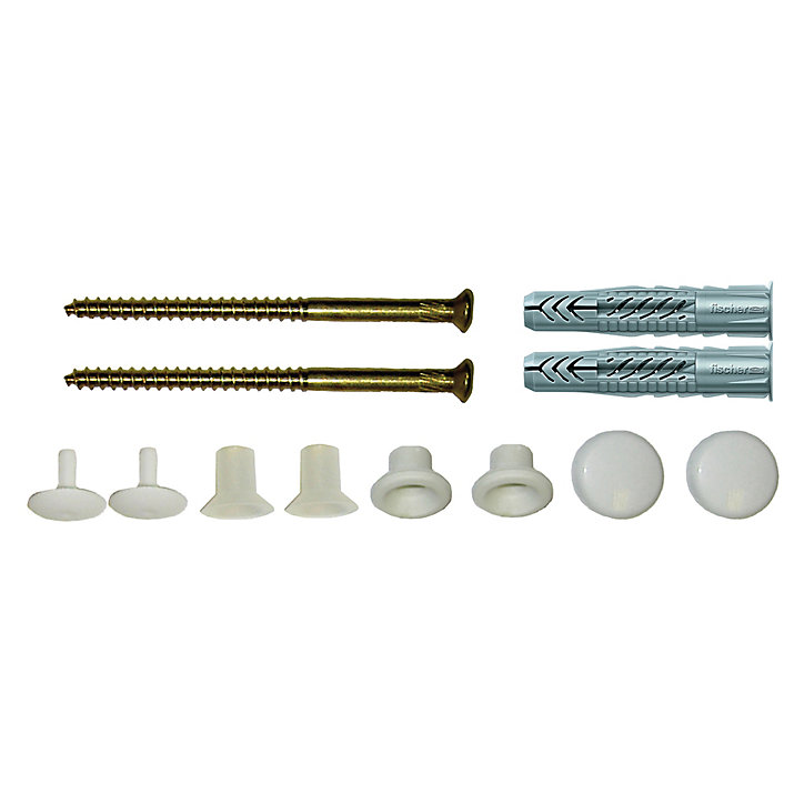 2 vis laiton de fixation pour wc Fischer W/CH 6X70mm