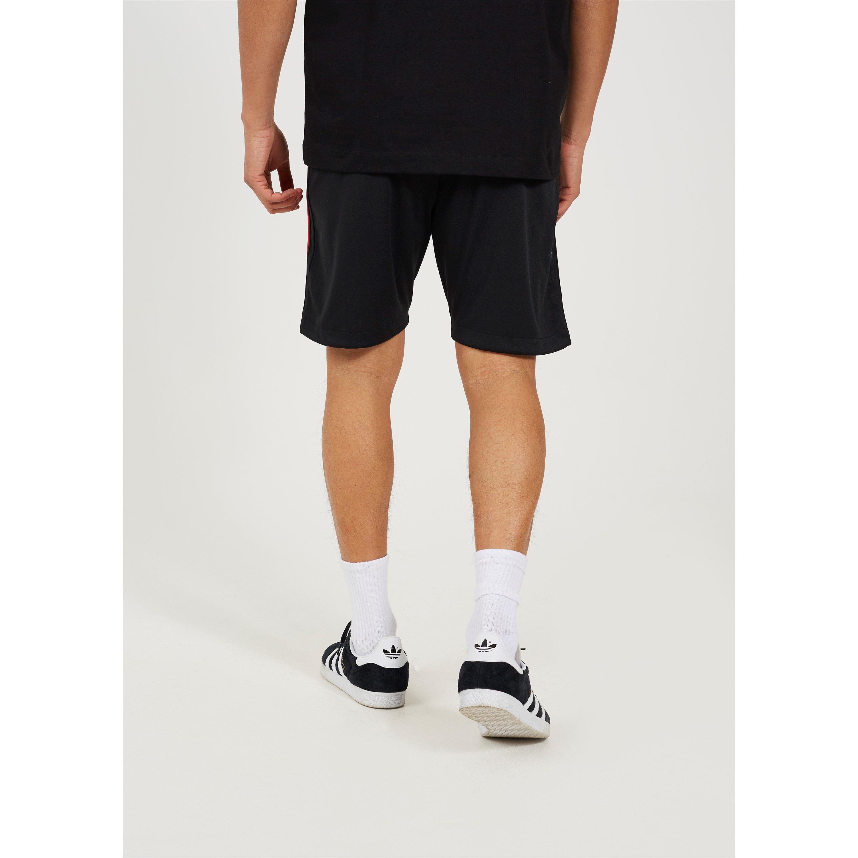 Brave Soul Black Shorts with Stripe Detail