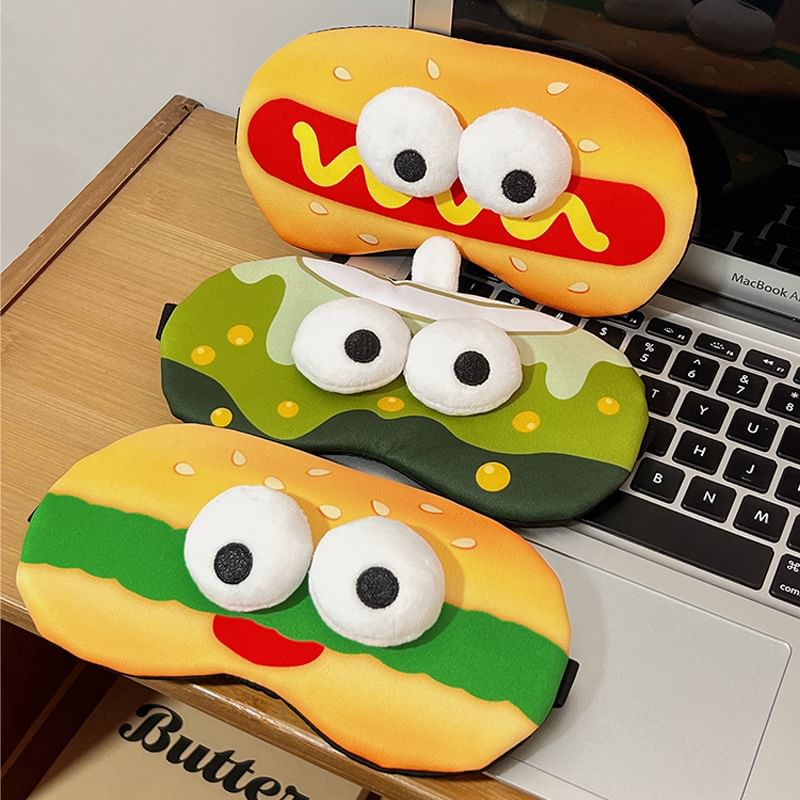 Candy Lemon - Slaapmasker van stoffen stof met voedselcartoon (verschillende ontwerpen)