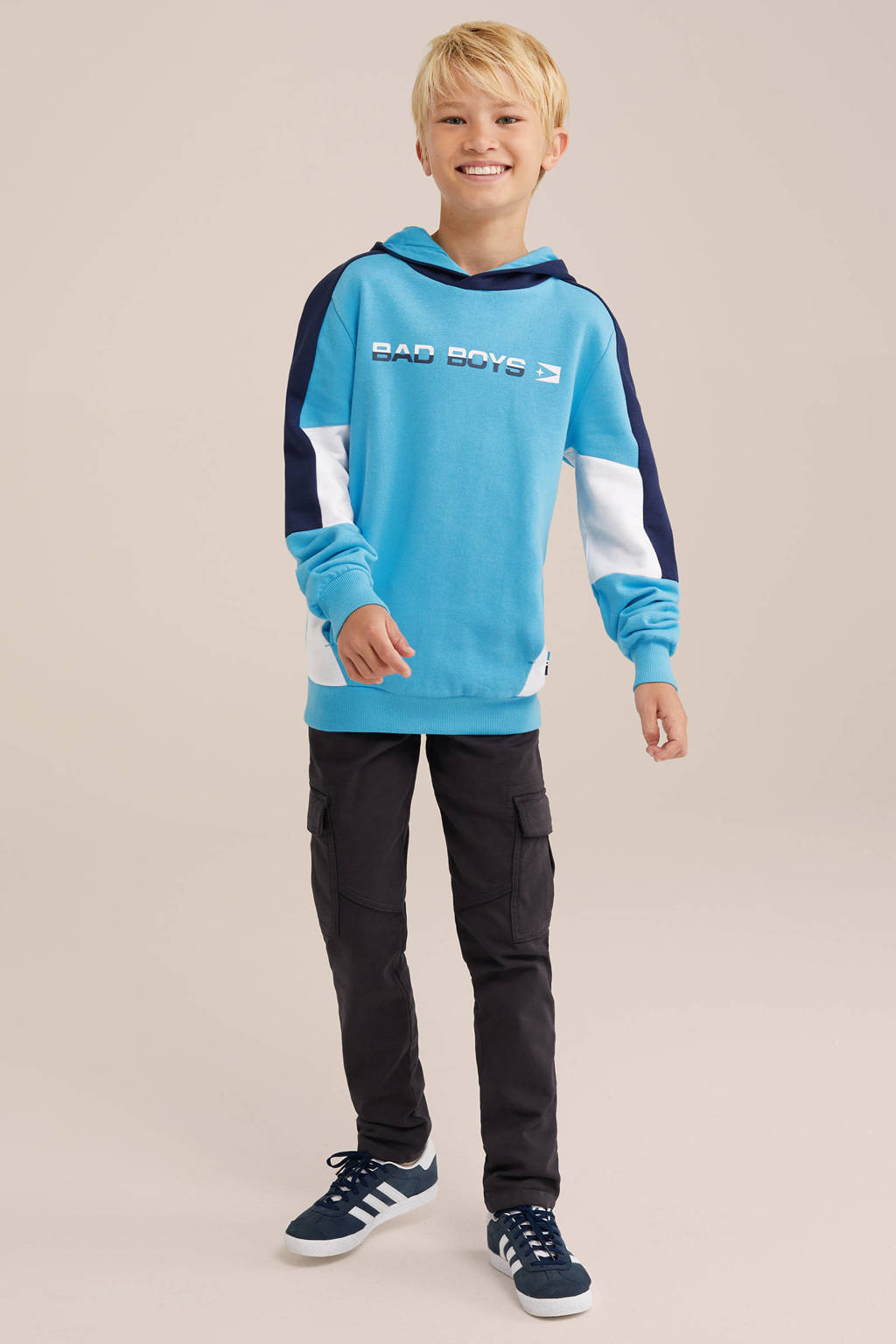 WE Fashion hoodie blauw
