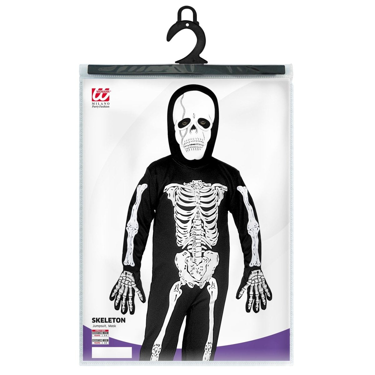 Wit Zwarte Kostuum Kind Skelet