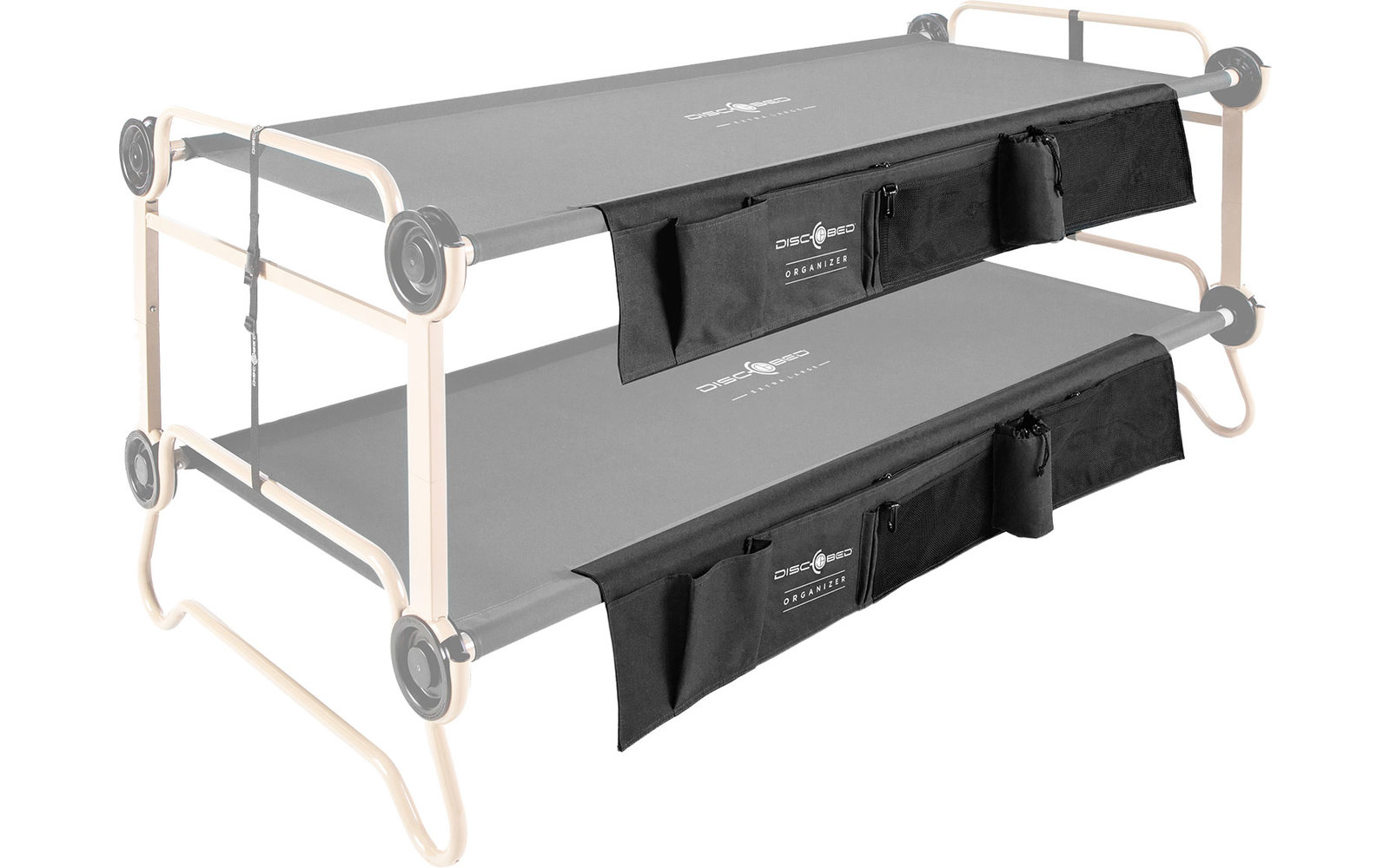 Disc-O-Bed Organizer Seitentasche für Single L und Sol-O-Cot Feldbett schwarz