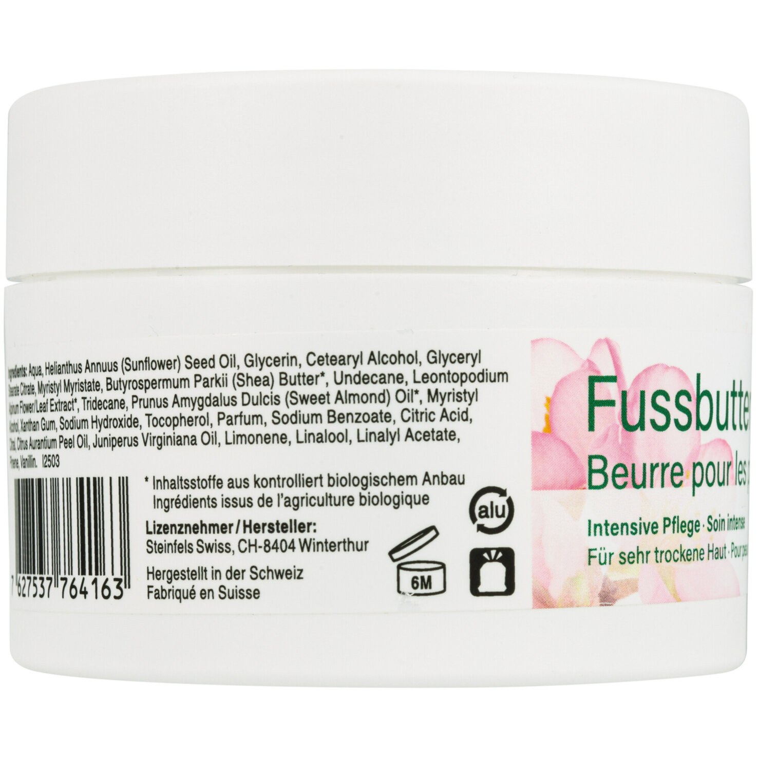 Naturaline Fussbutter Mandel Edelweiss