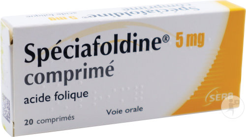 Spéciafoldine 5mg Acide Folique 20 Comprimés