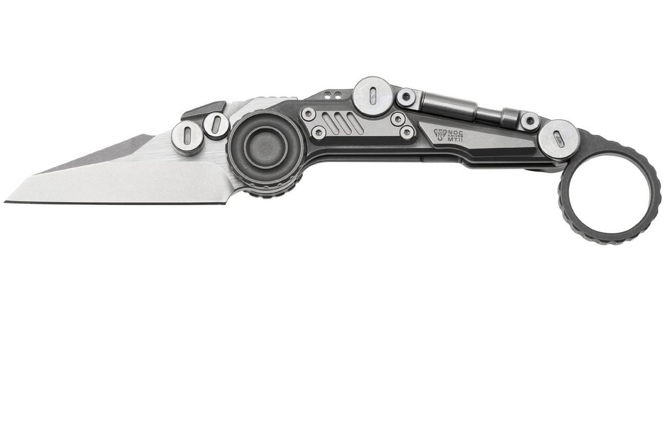 NOC Knives Shuukaku MT-1106 Two Tone M390, Titanium Grey Inlay, zakmes