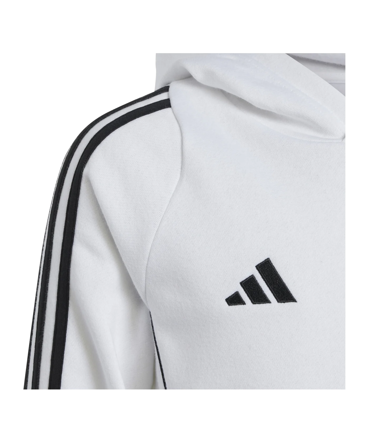 adidas Tiro 24 Hoody Kids Weiss Schwarz