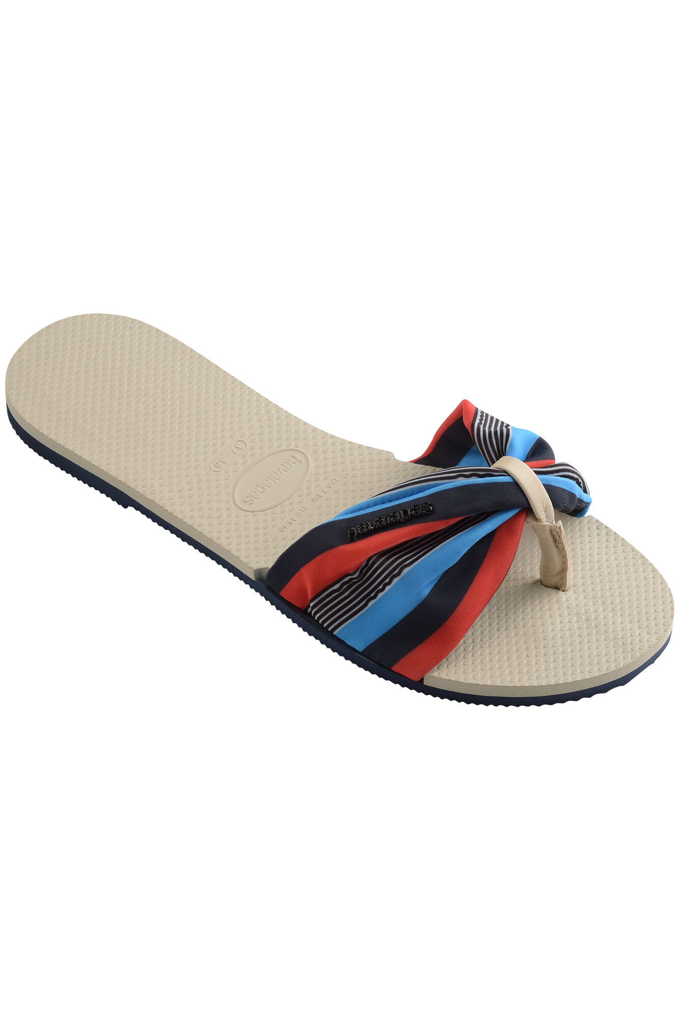 Chinelo You St Tropez com tira de tecido - bege